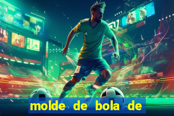 molde de bola de futebol para imprimir